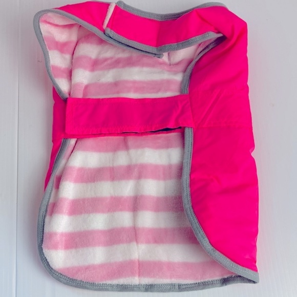 BARBIE pink doggie jacket nylon shell fleece lining NWOT - Picture 6 of 6